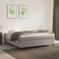 vidaXL Πλαίσιο Κρεβατιού Boxspring Ανοιχτό Γκρι 180x200 εκ. Βελούδινο