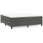 vidaXL Πλαίσιο Κρεβατιού Boxspring Σκούρο Γκρι 180x200 εκ. Βελούδινο
