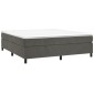 vidaXL Πλαίσιο Κρεβατιού Boxspring Σκούρο Γκρι 180x200 εκ. Βελούδινο