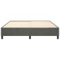 vidaXL Πλαίσιο Κρεβατιού Boxspring Σκούρο Γκρι 180x200 εκ. Βελούδινο
