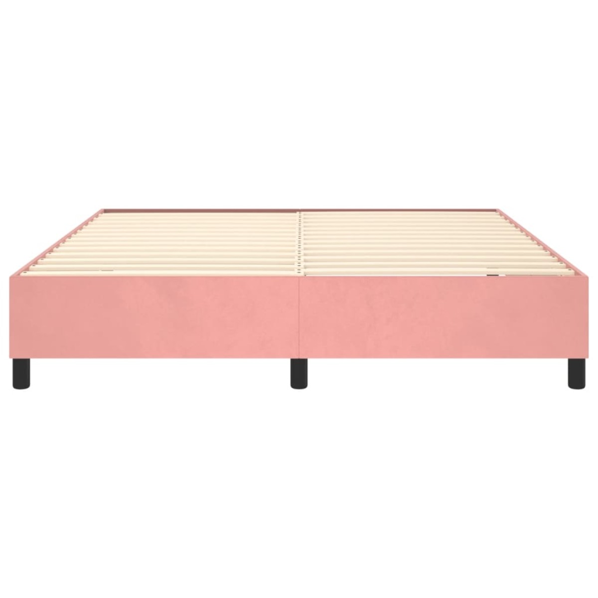 vidaXL Πλαίσιο Κρεβατιού Boxspring Ροζ 180x200 εκ. Βελούδινο