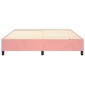 vidaXL Πλαίσιο Κρεβατιού Boxspring Ροζ 180x200 εκ. Βελούδινο