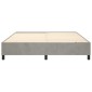 vidaXL Πλαίσιο Κρεβατιού Boxspring Ανοιχτό Γκρι 200x200 εκ. Βελούδινο