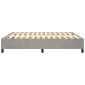 vidaXL Πλαίσιο Κρεβατιού Boxspring Ανοιχτό Γκρι 200x200 εκ. Βελούδινο