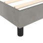 vidaXL Πλαίσιο Κρεβατιού Boxspring Ανοιχτό Γκρι 200x200 εκ. Βελούδινο