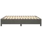 vidaXL Πλαίσιο Κρεβατιού Boxspring Σκούρο Γκρι 200x200 εκ. Βελούδινο
