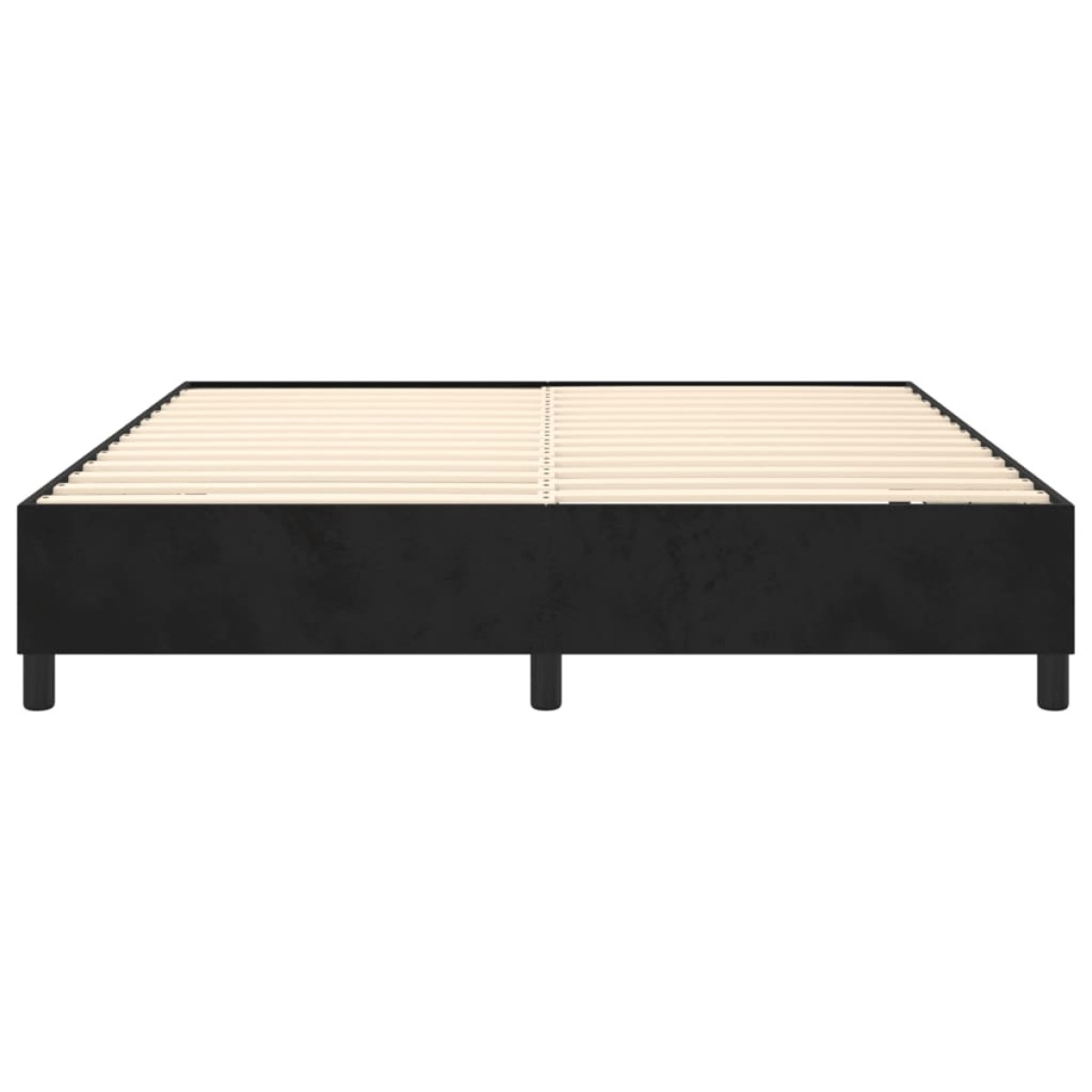 vidaXL Πλαίσιο Κρεβατιού Boxspring Μαύρο 200x200 εκ. Βελούδινο