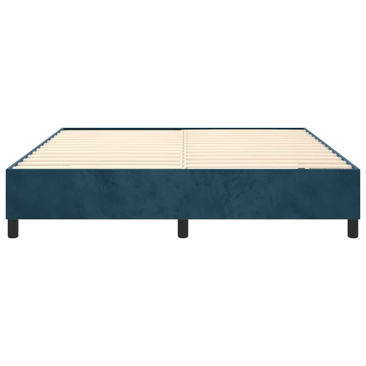 vidaXL Πλαίσιο Κρεβατιού Boxspring Σκούρο Μπλε 200x200 εκ. Βελούδινο