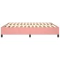 vidaXL Πλαίσιο Κρεβατιού Boxspring Ροζ 200x200 εκ. Βελούδινο