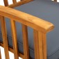 vidaXL Καρέκλες Τραπεζαρίας Κήπου 3 τεμ Μασίφ Ξύλο Ακακίας + Μαξιλάρια