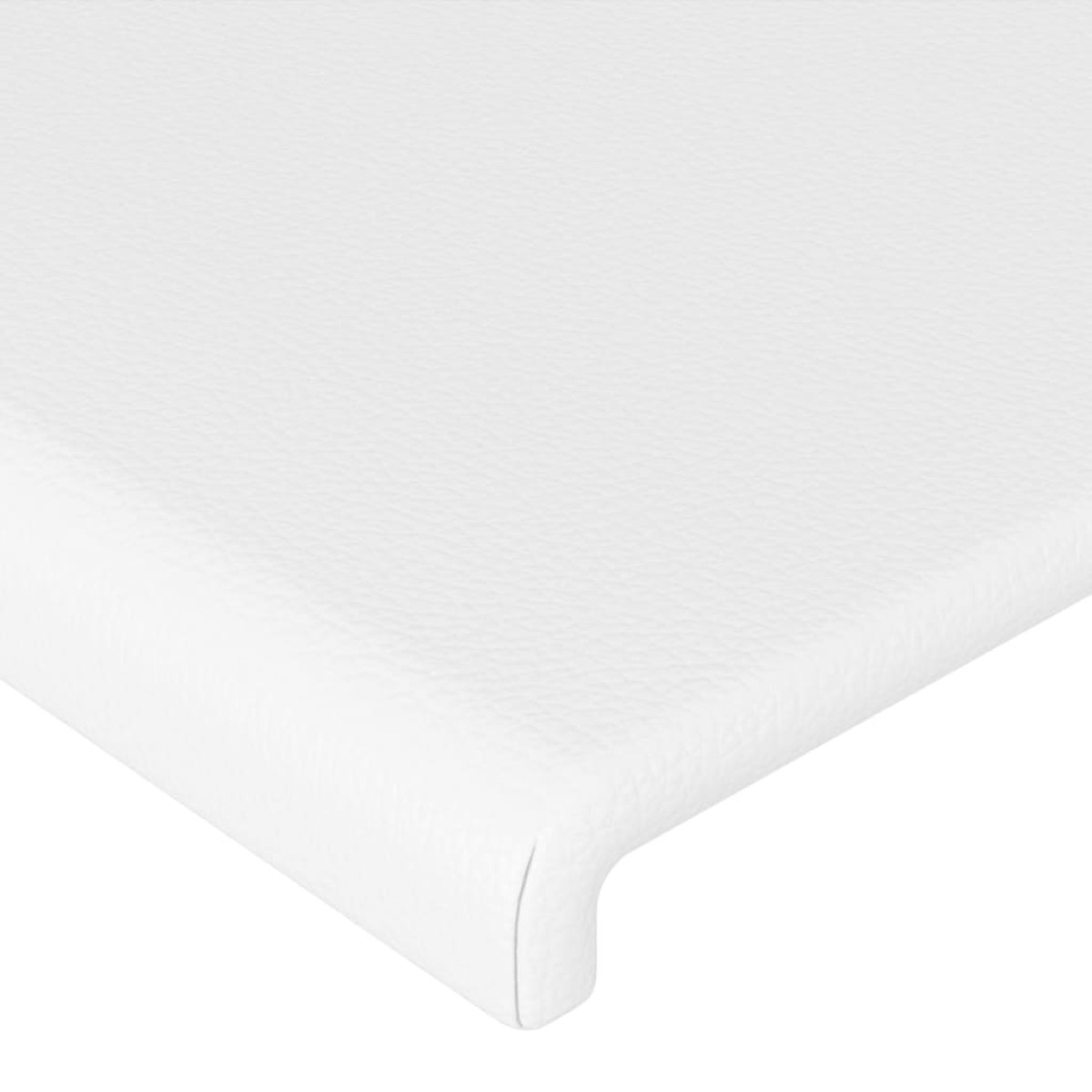 vidaXL Κεφαλάρι Κρεβατιού LED Λευκό 144x5x78/88 εκ. Συνθετ. Δέρμα