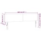 vidaXL Κεφαλάρι Κρεβατιού LED Γκρι 160x5x78/88 εκ. από Συνθετικό Δέρμα