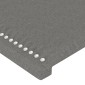 vidaXL Κεφαλάρι Κρεβατιού LED Σκούρο Γκρι 100x5x78/88 εκ. Υφασμάτινο