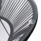 vidaXL Τραπεζαρία Κήπου Μαύρη Ø70x74 εκ. από Ρατάν και Γυαλί
