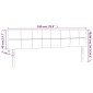 vidaXL Κεφαλάρι Κρεβατιού LED Ροζ 180x5x78/88 εκ. Βελούδινο