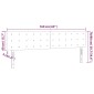 vidaXL Κεφαλάρι Κρεβατιού LED Μαύρο 160x5x78/88 εκ. Συνθετ. Δέρμα