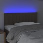 vidaXL Κεφαλάρι Κρεβατιού LED Taupe 90x5x78/88 εκ. Υφασμάτινο
