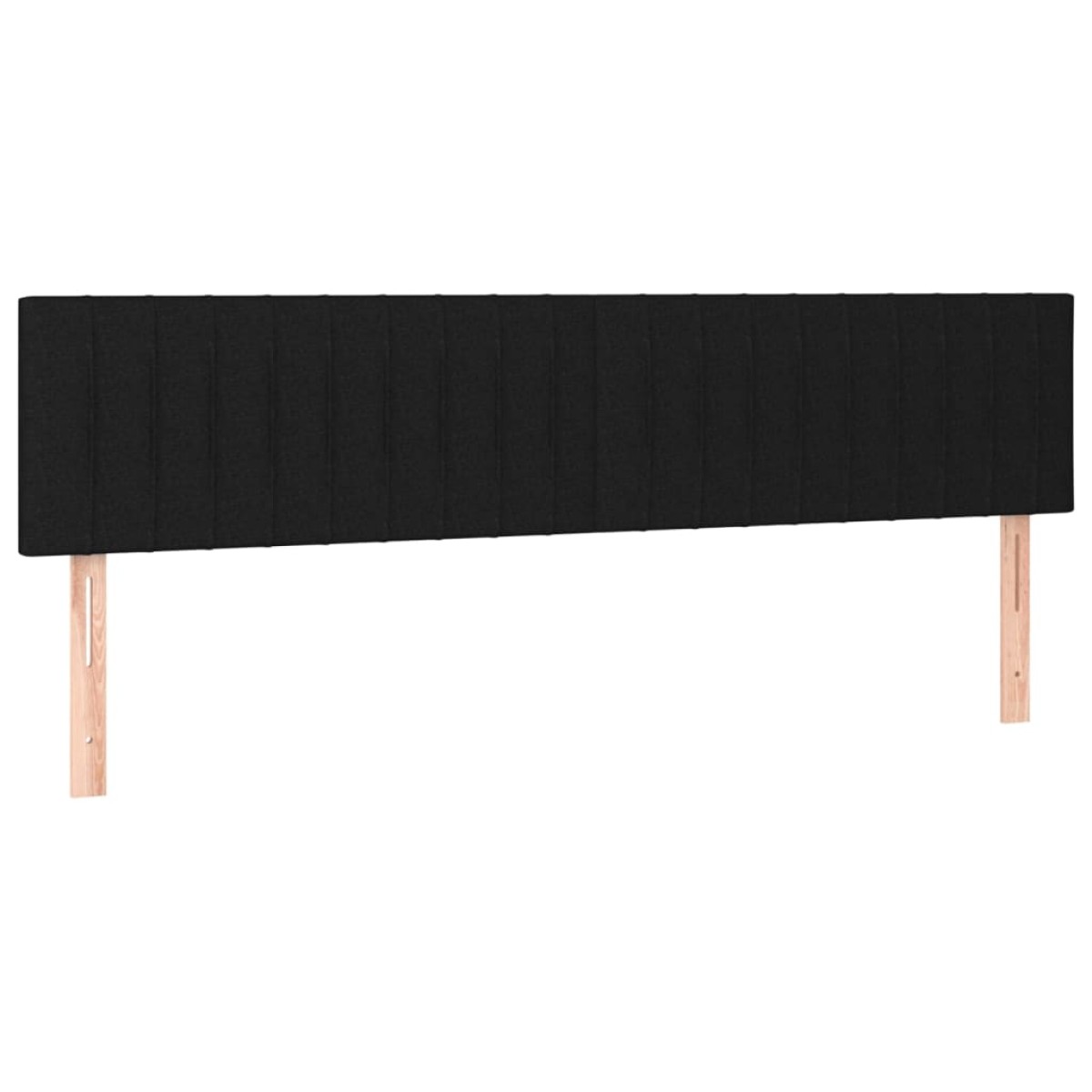vidaXL Κεφαλάρι Κρεβατιού LED Μαύρο 180x5x78/88 εκ. Υφασμάτινο