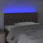 vidaXL Κεφαλάρι Κρεβατιού LED Taupe 90x7x78/88 εκ. Υφασμάτινο