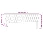 vidaXL Κεφαλάρι Κρεβατιού LED Taupe 180x7x78/88 εκ. Υφασμάτινο