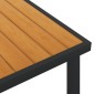 vidaXL Τραπέζι Κήπου Καφέ 140 x 90 x 74 εκ. από Αλουμίνιο και WPC