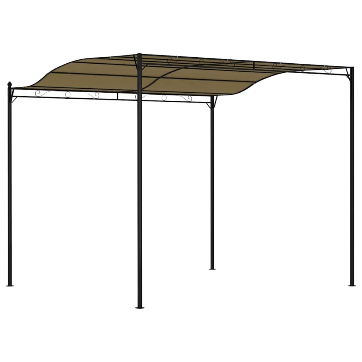 vidaXL Κιόσκι Σκίασης Taupe 3 x 2,4 μ. 180 γρ./μ²