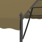 vidaXL Κιόσκι Taupe 4 x 3 x 2,6 μ. 180 γρ/μ²