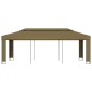 vidaXL Κιόσκι με Διπλή Οροφή Taupe 3 x 6 μ. 180 γρ/μ²