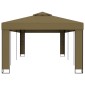 vidaXL Κιόσκι με Διπλή Οροφή Taupe 3 x 6 μ. 180 γρ/μ²
