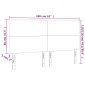 vidaXL Κεφαλάρι Κρεβατιού LED Σκούρο Γκρι 160x5x118/128 εκ. Βελούδινο
