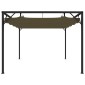 vidaXL Πέργκολα Κήπου με Πτυσσόμενη Οροφή Taupe 3 x 3 μ. 180 γρ/μ²