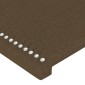 vidaXL Κεφαλάρι Κρεβατιού LED Σκούρο Καφέ 100x5x118/128εκ. Υφασμάτινο