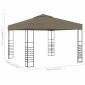 vidaXL Τέντα Εκδηλώσεων Κήπου Taupe 3 x 3 μ. 180 γρ/μ²