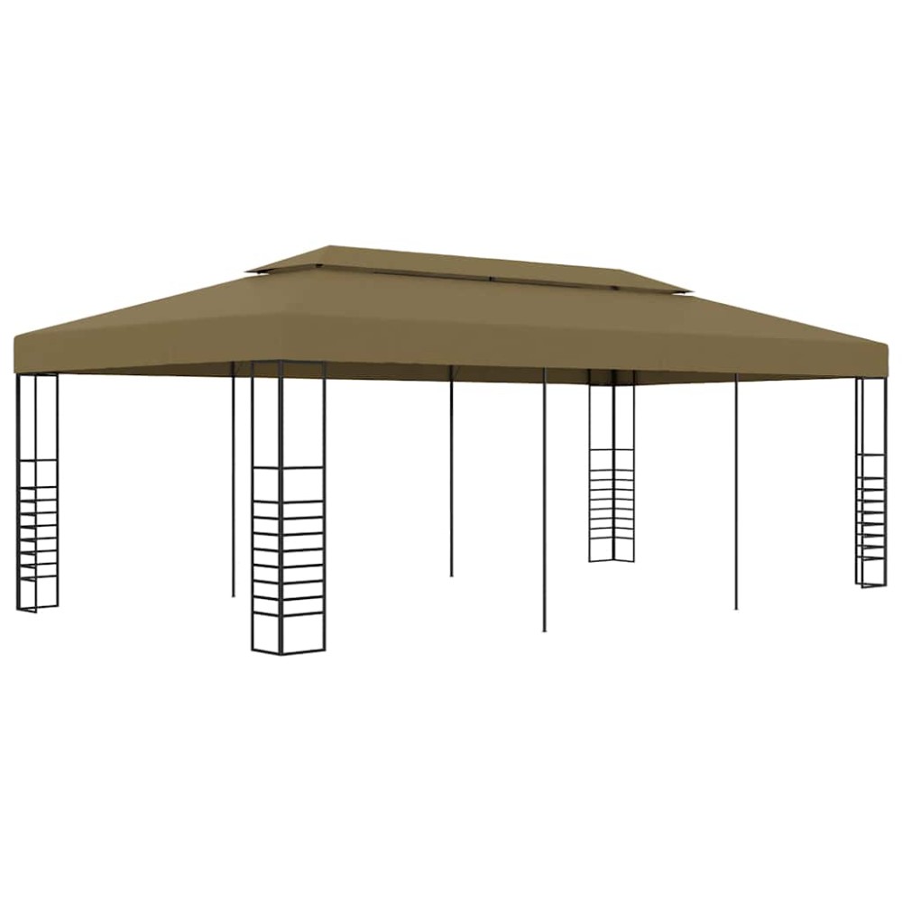 vidaXL Κιόσκι 6 x 3 x 2,7 μ. Taupe 180 γρ/μ²