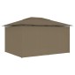 vidaXL Τέντα Εκδηλώσεων Κήπου με Κουρτίνες Taupe 4 x 3 μ. 180 γρ/μ²