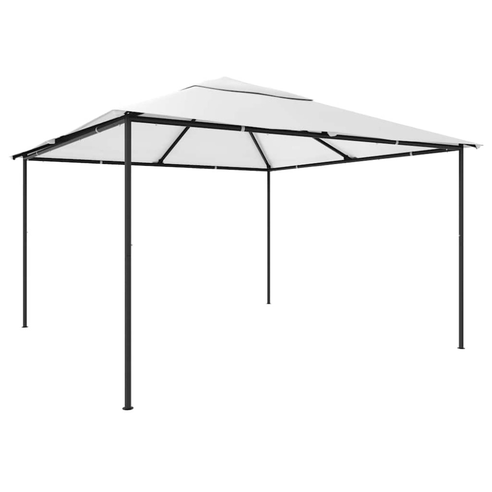 vidaXL Κιόσκι Λευκό 4 x 4 x 3 μ. 180 γρ./μ²