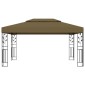 vidaXL Κιόσκι με Διπλή Οροφή Taupe 3 x 4 μ. 180 γρ/μ²