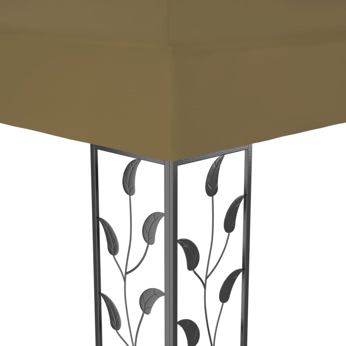 vidaXL Κιόσκι με Διπλή Οροφή Taupe 3 x 4 μ. 180 γρ/μ²