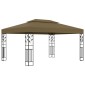 vidaXL Κιόσκι με Διπλή Οροφή Taupe 3 x 4 μ. 180 γρ/μ²