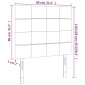 vidaXL Κεφαλάρι Κρεβατιού LED Ανοιχτό Γκρι 80x5x118/128 εκ. Βελούδινο