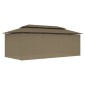 vidaXL Κιόσκι με Κουρτίνες Taupe 600 x 298 x 270 εκ. 180 γρ./μ²