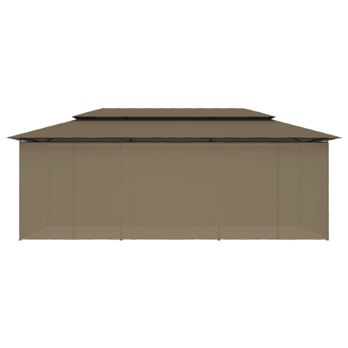 vidaXL Κιόσκι με Κουρτίνες Taupe 600 x 298 x 270 εκ. 180 γρ./μ²