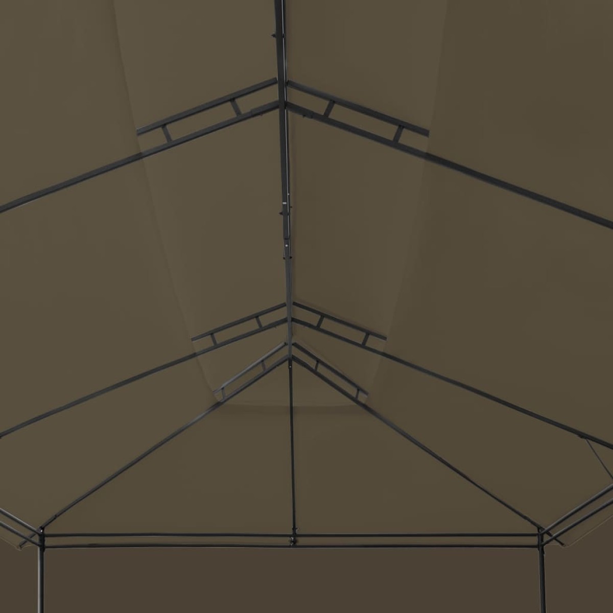 vidaXL Κιόσκι με Κουρτίνες Taupe 600 x 298 x 270 εκ. 180 γρ./μ²