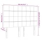 vidaXL Κεφαλάρι Κρεβατιού LED Σκούρο Γκρι 144x5x118/128 εκ. Βελούδινο