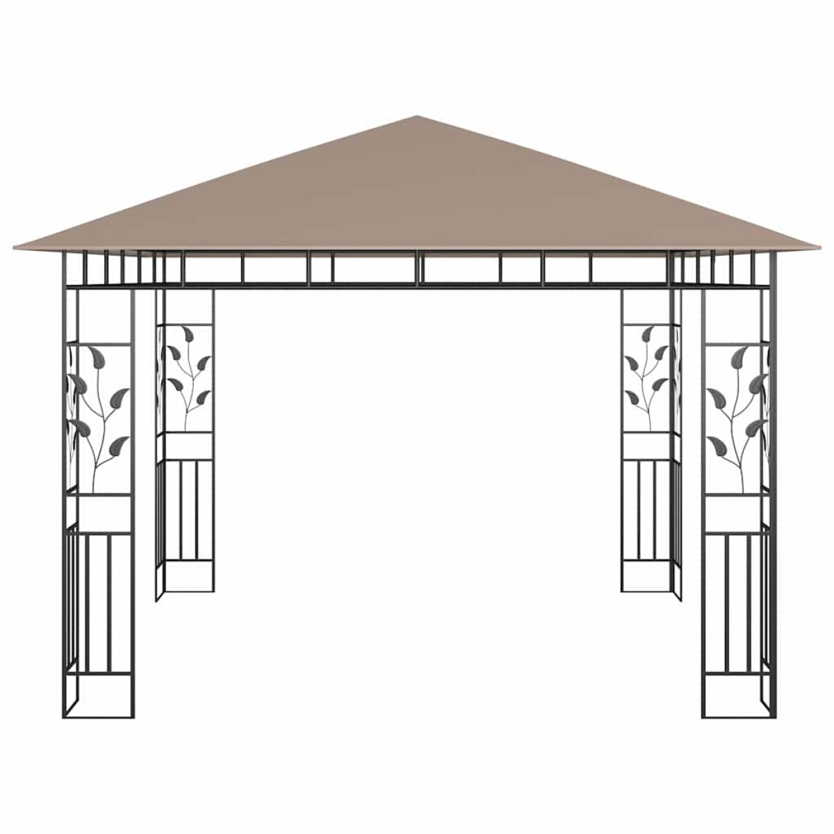 vidaXL Κιόσκι με Αντικουνουπικό Δίχτυ Taupe 3x3x2,73 μ. / 180 γρ./μ²