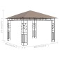 vidaXL Κιόσκι με Αντικουνουπικό Δίχτυ Taupe 3x3x2,73 μ. / 180 γρ./μ²