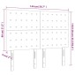 vidaXL Κεφαλάρι Κρεβατιού LED Καπουτσίνο 144x5x118/128 εκ