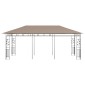 vidaXL Κιόσκι με Αντικουνουπικό Δίχτυ Taupe 6x3x2,73 μ. / 180 γρ./μ²