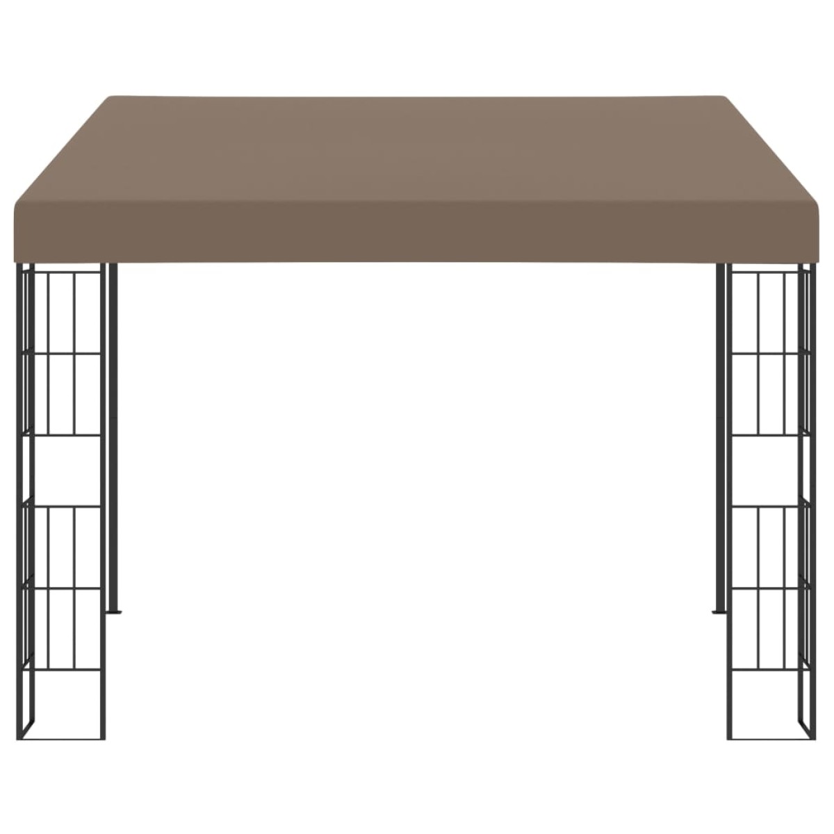 vidaXL Κιόσκι Επιτοίχιο Taupe 3 x 3 μ. Υφασμάτινο