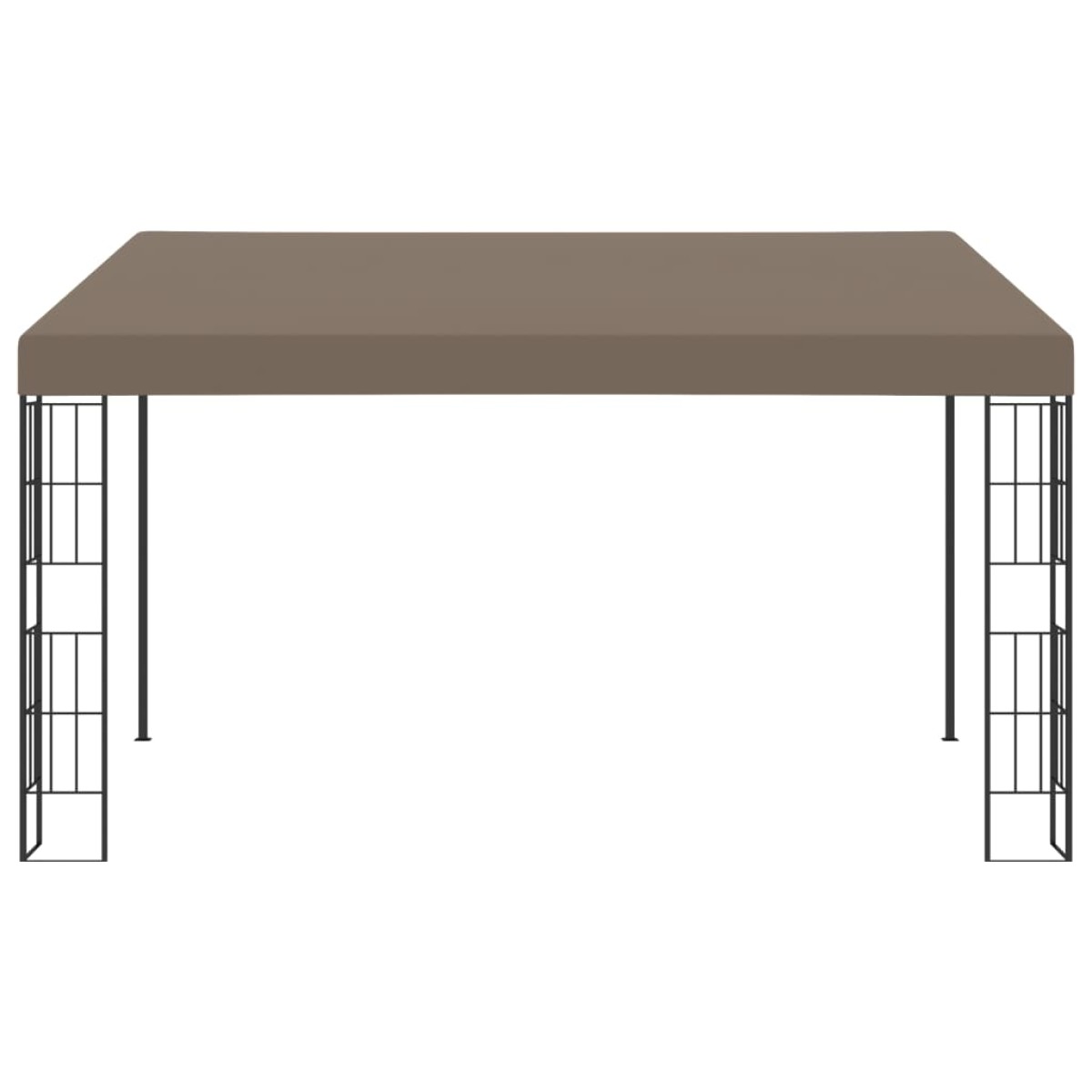 vidaXL Κιόσκι Επιτοίχιο Taupe 4 x 3 μ. Υφασμάτινο